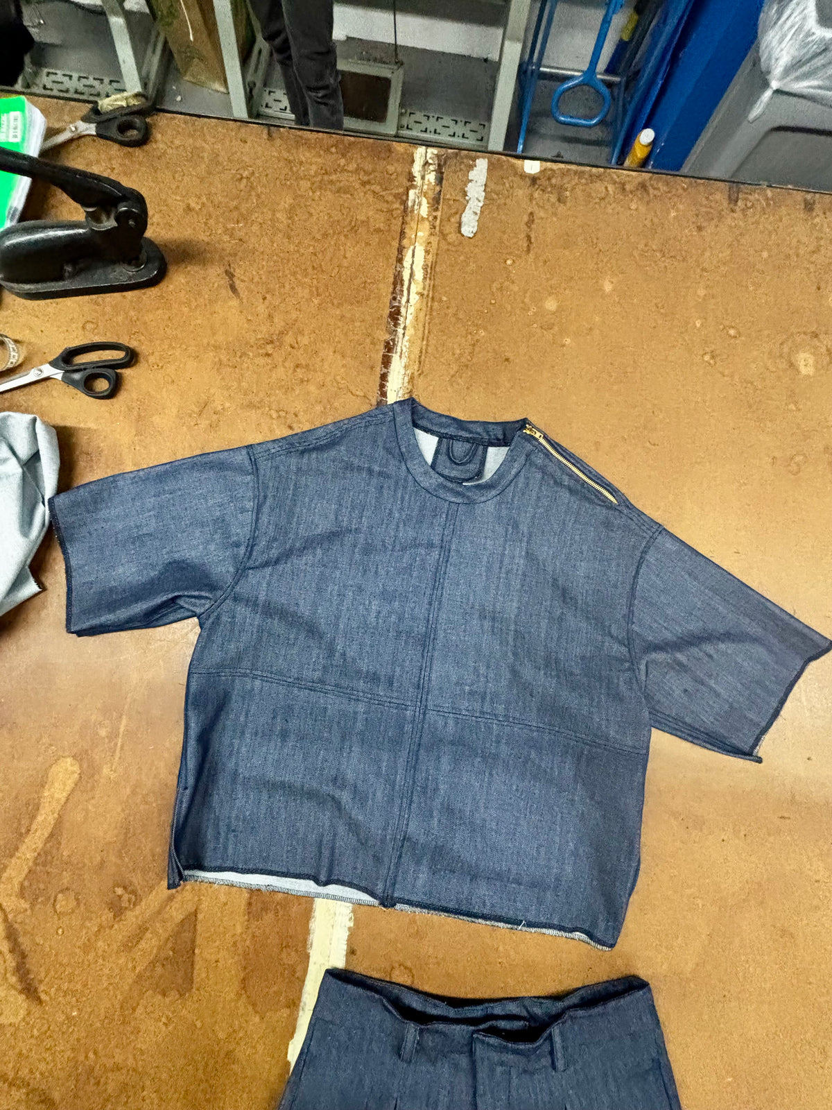 Box Cut Denim Set
